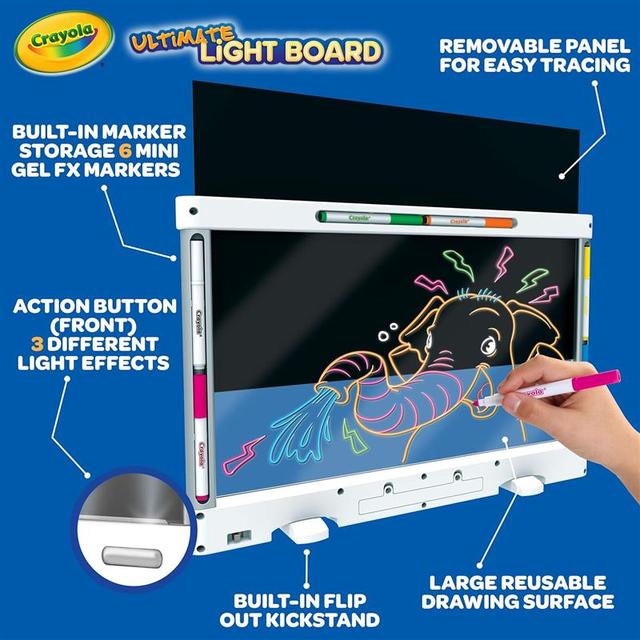 Ultimate Light Board - White, Tracing & Drawing Board for Kids, Light Up  Kids Toy, Gift for Boys & Girls, Ages 6, 7, 8, 9 - AliExpress